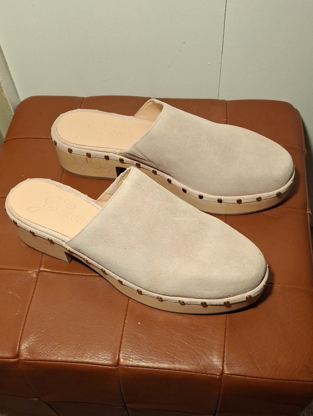 J. Crew Coed-Beige Suede Clog